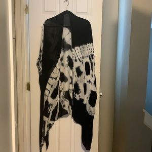 Roffe accessories tie dye long lightweight kimono